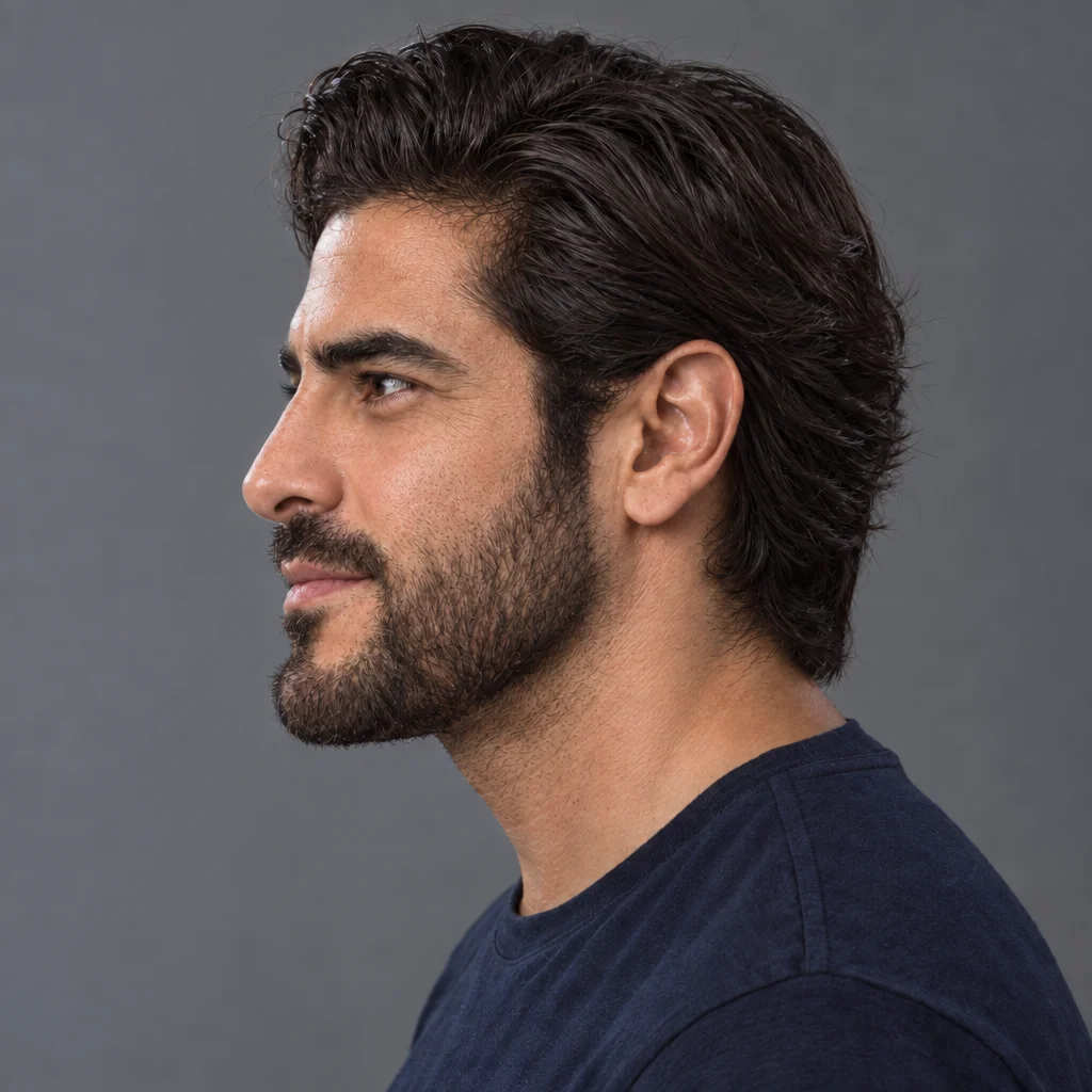 Antonio, perfil izquierda