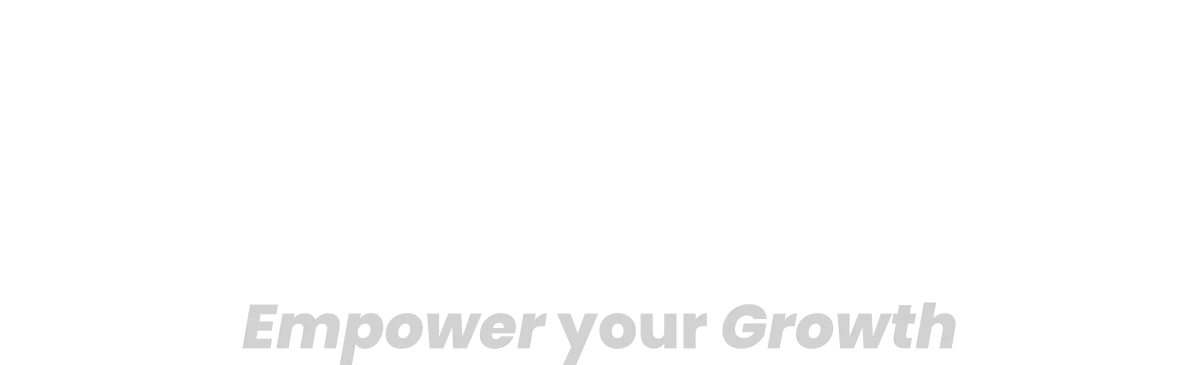 Logo Efeonce con eslogan Empower your Growth