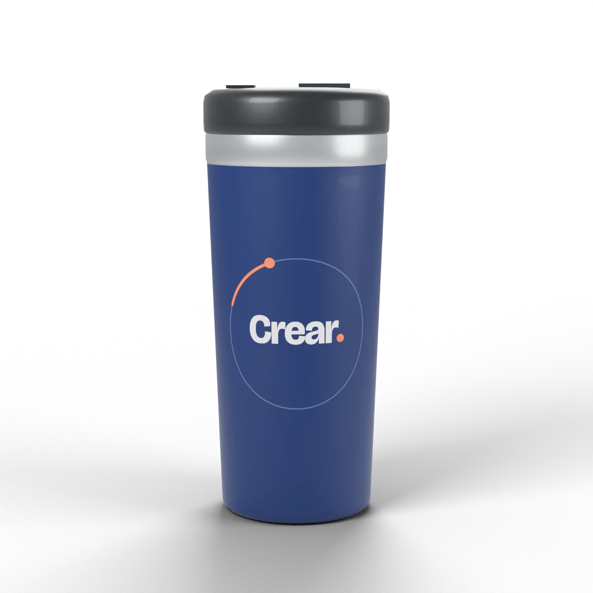 Vaso térmico Globe con «Crear.» y órbita naranja