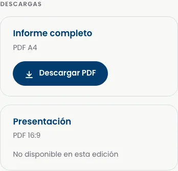 Informe live en móvil: Descargas. Una descarga disponible por el mismo enlace.