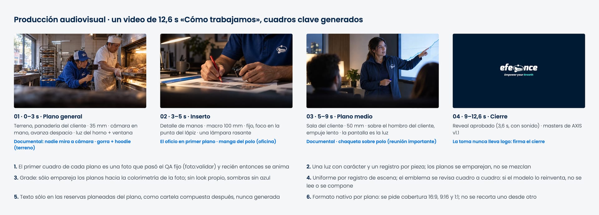 Producción audiovisual · planos y reglas